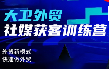 大卫老师·外贸社媒获客独家训练营(更新)-招财吧